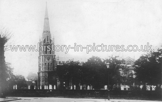 St Peter's & St Pauls Church, The Green, Chingford, London. c.1905.